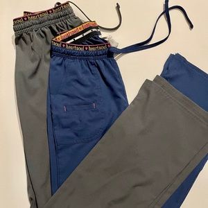 2 Pair XS Tall Heartsoul Scrub Pants